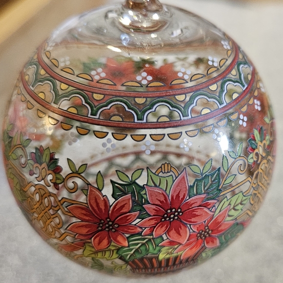 Blown Glass Crystal Ball 1997.  Designer Rudolf Pastor.  Very colorful. - Picture 6 of 9